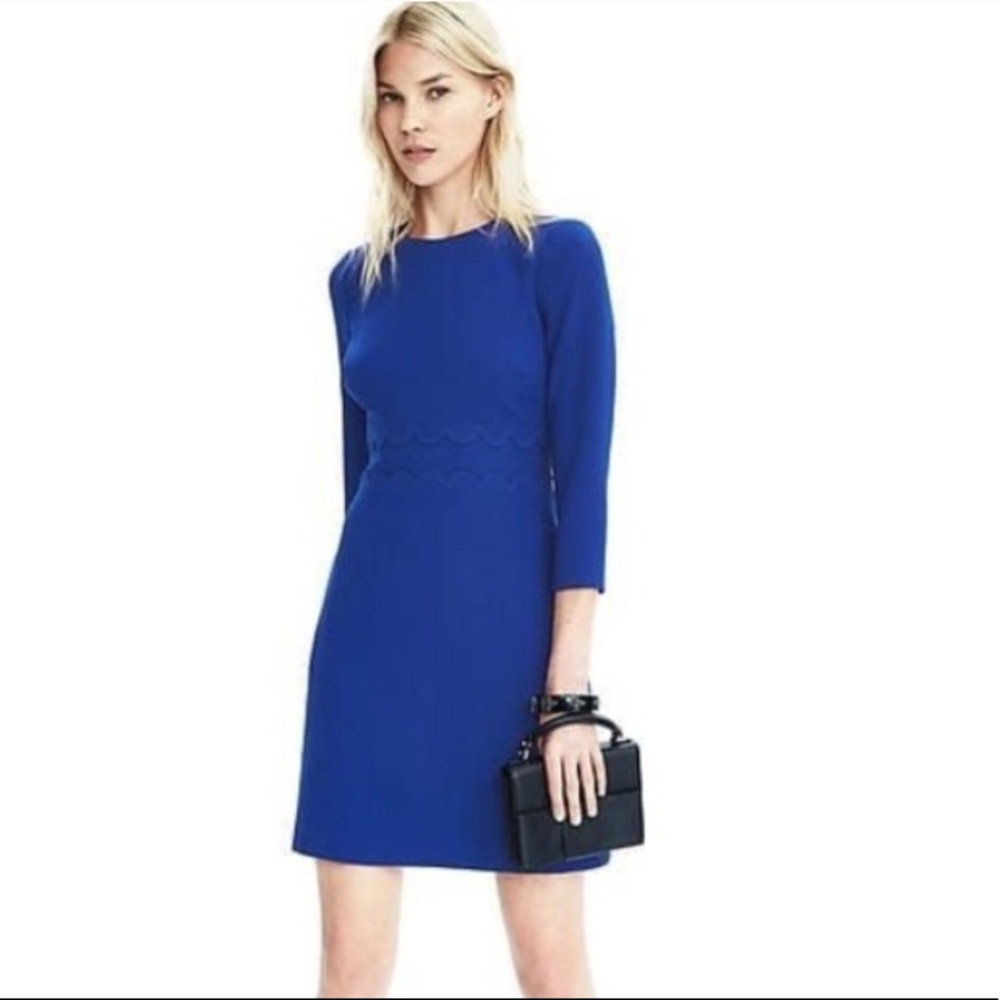 Banana Republic Scallop-Waist Dress